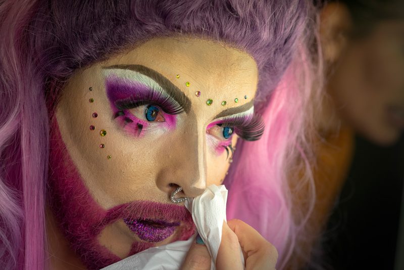 Backstage at Pink Inc., Dancers and drag queens, January Hamburg 2019, Dirk Heurich