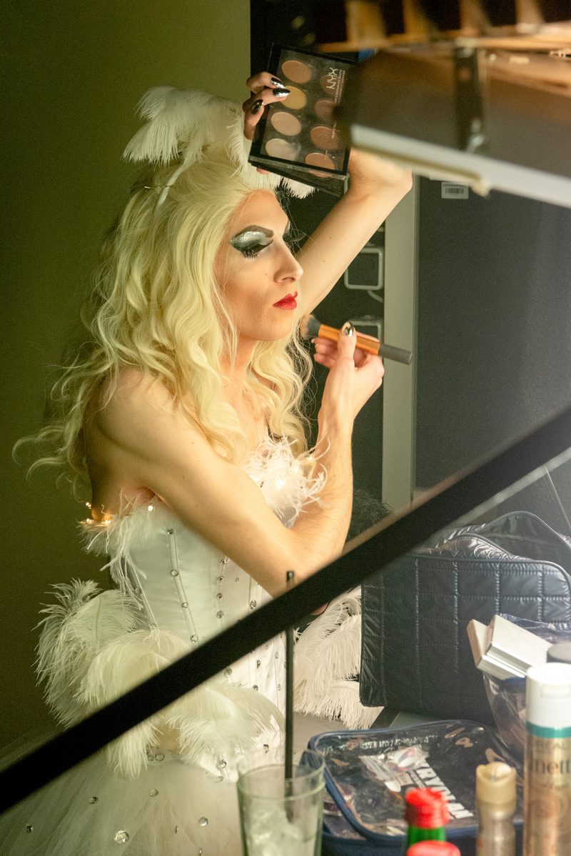 Backstage at Pink Inc., Dancers and drag queens, January Hamburg 2019, Dirk Heurich