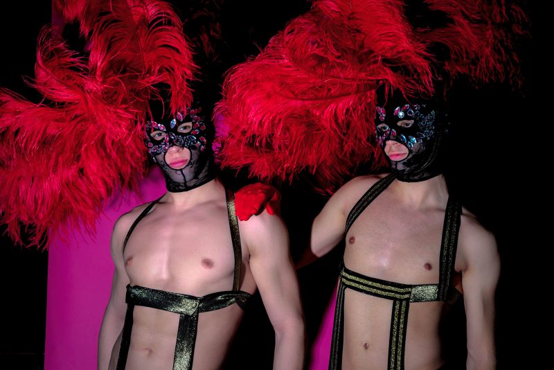 Backstage at Pink Inc., Dancers and drag queens, January Hamburg 2019, Dirk Heurich