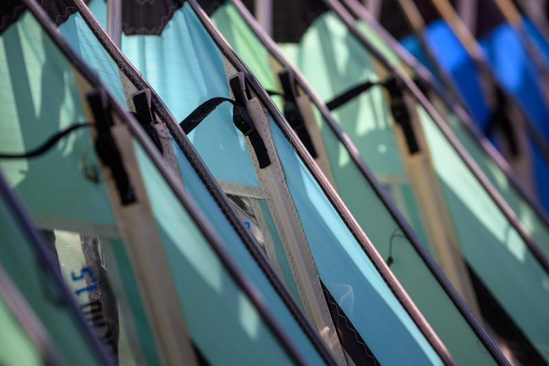 Kayaking pink plush toy on calm lake Copyright Dirk Heurich dirksn.com